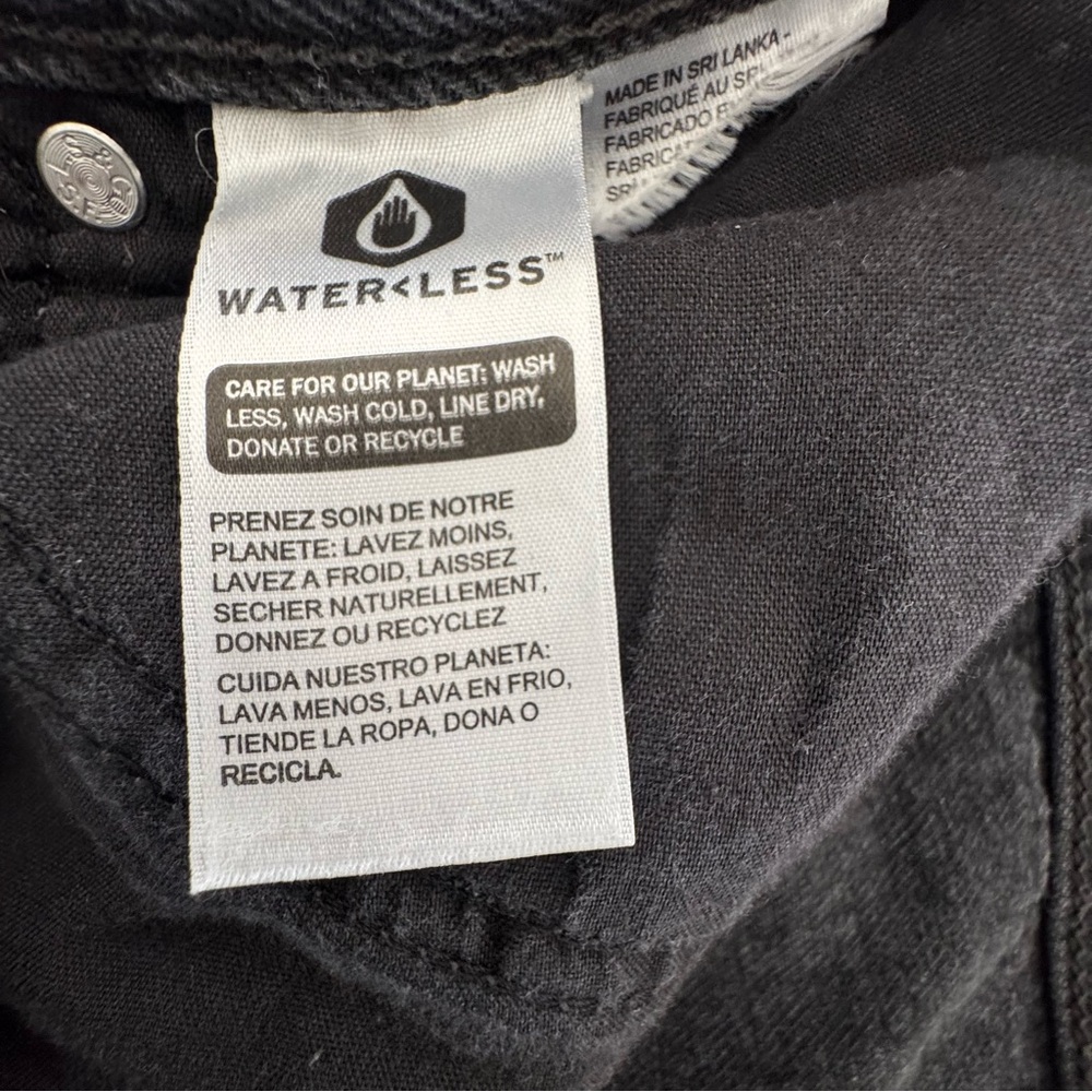 Levi’s 94 Baggy Jeans 30 Black Gray Washed High Rise Wide Leg Skater Denim - Picture 7 of 7